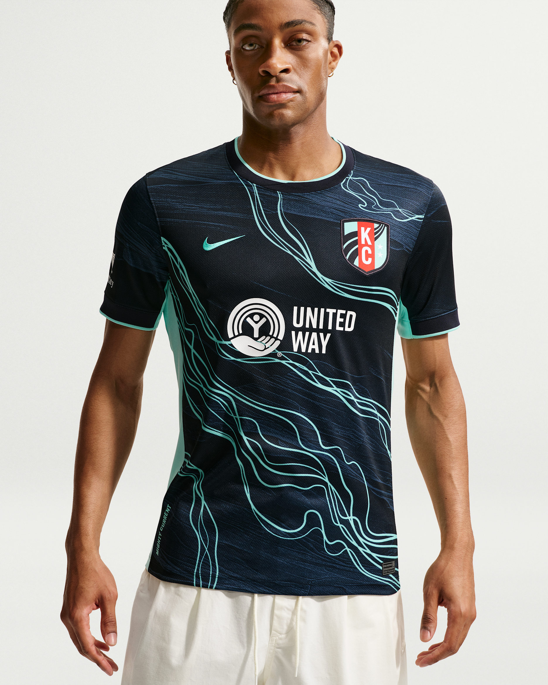 Kansas City Current Stadium Away Men's Nike Dri-FIT NWSL Replica
